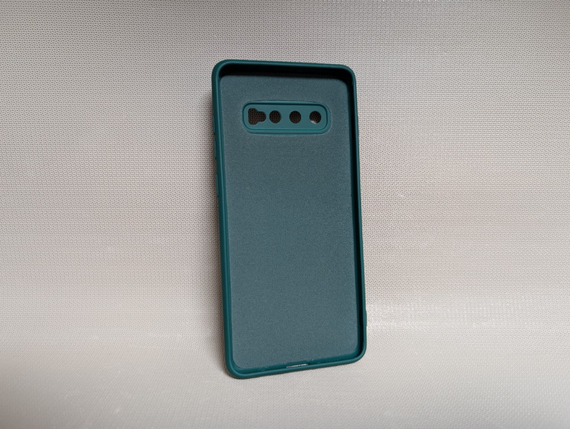 Чохол для Samsung Galaxy S10 Plus / Самсунг Гелаксі С10 Плюс, WAVE Colorful, силіконовий, матовий, зелений | Зображення 1