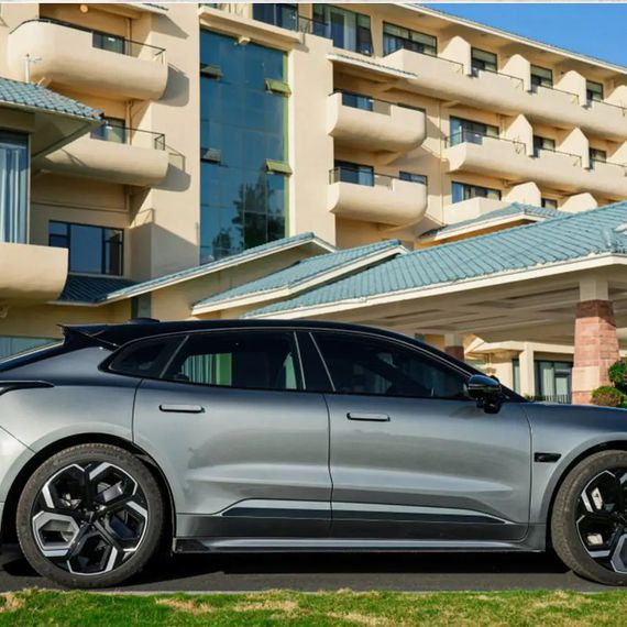 Боковые Пороги (2021-2024, Карбон) для Zeekr 001 2021- гг | Зображення 2