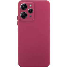 Чехол TPU GETMAN Liquid Silk Full Camera для Xiaomi Redmi 12 Бордовый / Marsala