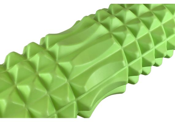 Масажний ролик EasyFit Grid Roller 33 см v.1.2 із заглушками з двох боків Салатовий (EF-2022a-GN) | Зображення 1