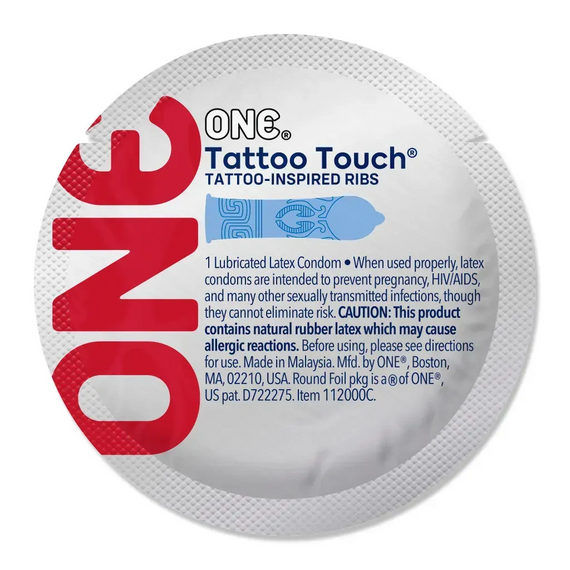 Презервативи ONE Tattoo Touch 12шт Sex Aura | Зображення 5
