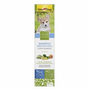 Шампунь GimDog Natural Solution для цуценят липа ромашка та солодке мигдальне масло 250 мл