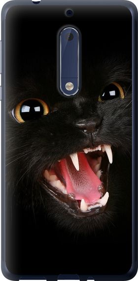 Чехол на Nokia 5 Чёрная кошка "932u-804-17620"
