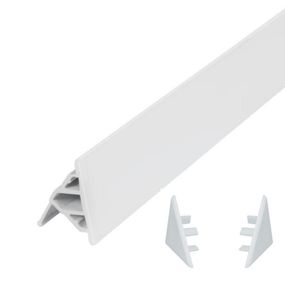 Набор декоративные планки для поддона и ванны (2x1м) + 2 колпачка Qtap WCS02121