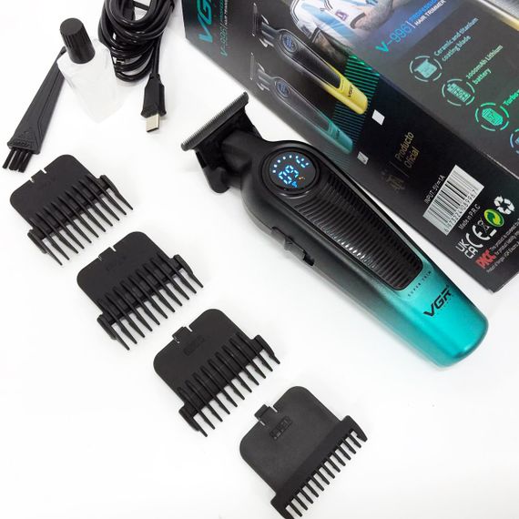 Машинка для стрижки окантовки VGR, Набір для стрижки волосся на акумуляторі Електромашинка UW-52 | Зображення 7