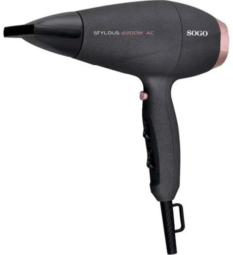 Фен для сушіння волосся SOGO SS-3656 2200 Вт чорний | Зображення 1