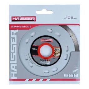 Алмазний диск Haisser Ceramics Delicate 125 мм, супертонкий 1,1 мм, 22,23 мм (для делікатного різання кераміки)