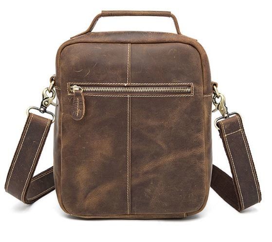 Сумка мужская Crazy horse Vintage 14692 Коричневая | Зображення 3