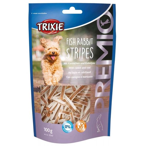 Ласощі для собак з кроликом та рибою Trixie Premio Fish Rabbit Stripes, 100 гр