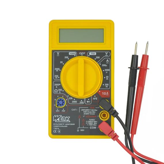 Мультиметр цифровий універсальний WERK (73014)