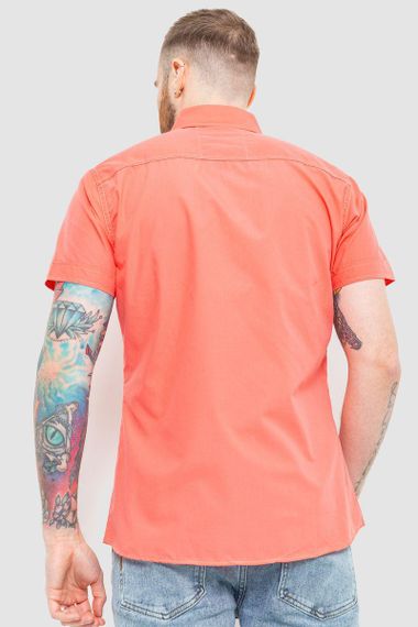 Рубашка мужская классическая   цвет коралловый 186R1451 | Зображення 3