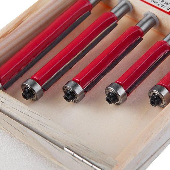 Набір фрез прямих для обробки країв, 5 од. INTERTOOL HT-0076 | Зображення 5