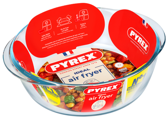 Форма для запікання Pyrex AirFryer, 26x23x8 см (2.3 л) | Зображення 1
