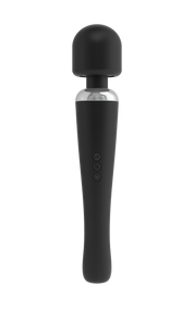 Мощный вибромассажер Dorcel Megawand Black перезаряжаемый, 160 режимов