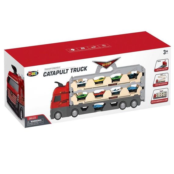 Ігровий набір-вантажівка SHT D663-T202 Catapult Truck + 8 small car Colorful | Зображення 3