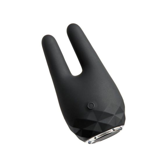 Вибратор клиторальный с ушками Odeco Baron силиконовый, черный sexstyle