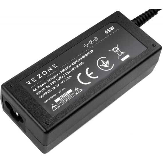 Блок живлення до ноутбуку Rezone HP 65W 18.5V 3.5А 4.5*3.0 (RZPSHP65184530) | Зображення 2