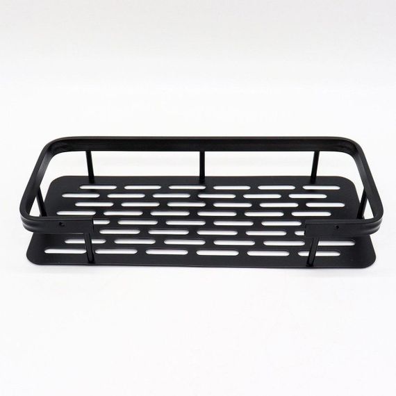 Металева полиця для ванної кімнати, 30х13х4,5 см, Bathroom shelf / Самоклеюча полиця органайзер / Поличка для ванни | Зображення 8