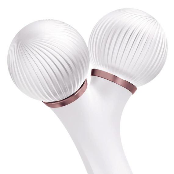 Електронний ультразвуковий ролик для обличчя GESKE Sonic Facial Roller 4в1 gray, Бронзовий | Зображення 4