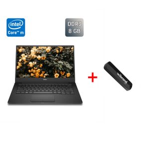 Ультрабук Dell Latitude 7370 / 13.3" (1920x1080) IPS / Intel Core m5-6Y57 (2 (4) ядра по 1.1 - 2.8 GHz) / 8 GB DDR3 / 240 GB SSD / Intel HD Graphics 515 / mHDMI / Windows 10 б/в + Подарунок  Флеш-накопичувач USB 32 GB