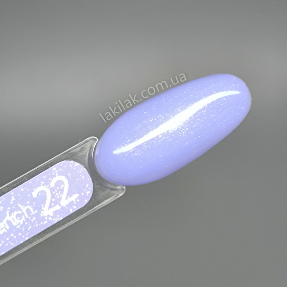 База Valeri French Base №22 (голубо-фиолетовый с серебряным шиммером) 6мл | Зображення 1