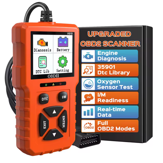 Автомобільний діагностичний сканер V619 OBD2