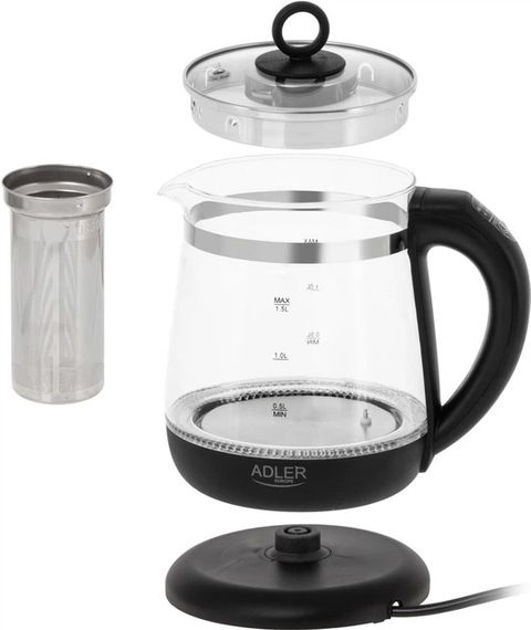 Электрочайник Adler AD 1299 black 1.5 л черный | Зображення 5