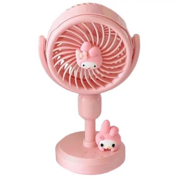 Чарівний мінівентилятор настільний з персонажами Kurumi, Melody, Cinnamoroll, вентилятор на акумуляторі з USB-підзарядкою | Зображення 7