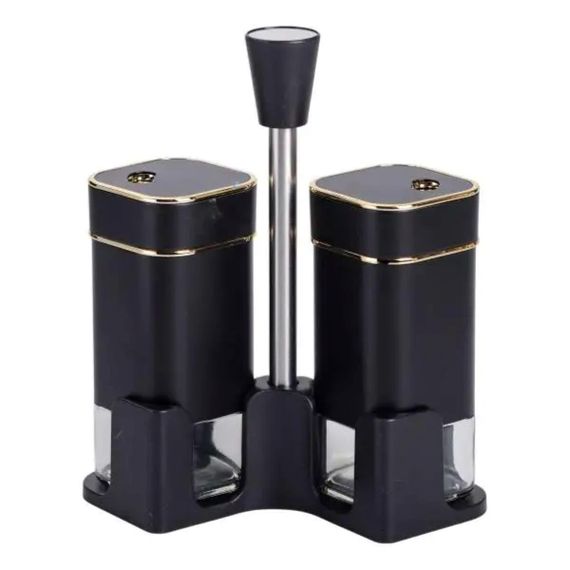 Набор для специй на подставке 2 баночки для соли и перца по 120 мл HP-1305