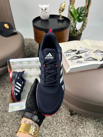 Мужские кроссовки Marathon Pro+ Navy Red текстиль  весна / літо / осінь A3620 | Зображення 7