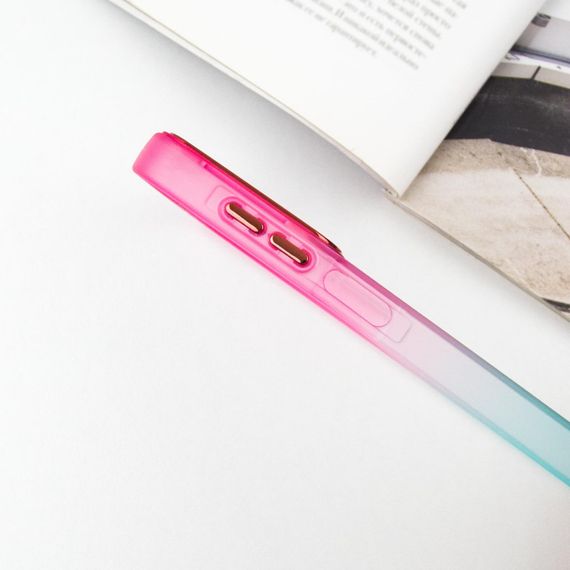 Чехол TPU+PC Fresh sip series для Samsung Galaxy A24 4G Бирюзовый / Розовый | Зображення 3