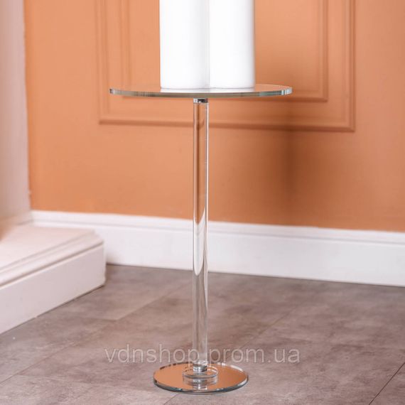 Тортівниця скляна на високій ніжці 30×60 см кругла підставка для торта, капкейків HP-4-88M | Зображення 4