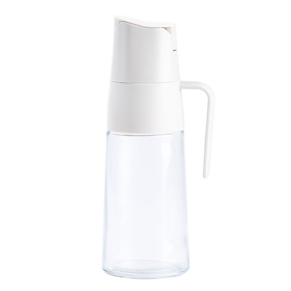 Пляшка дозатор для олії та оцту 600 мл з носиком бежева HP16294