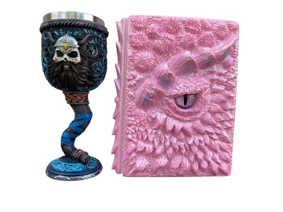 Подарунковий набір Келих 3D Молот Тора Вікінг і Блокнот 3D «Дракон Єдинорога»