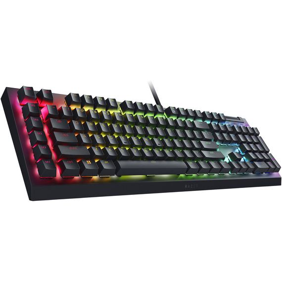 Клавіатура Razer BlackWidow V4 X Yellow Switch USB RU Black (RZ03-04702500-R3R1) | Зображення 1