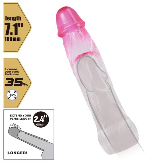 Подовжувальна насадка PRETTY LOVE — Neron, BI-026208-1 Sex Aura | Зображення 1