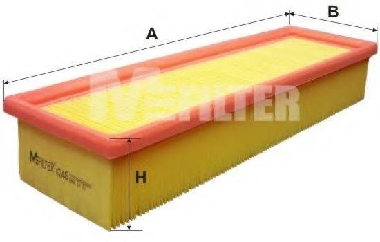 Фільтр повітряний RENAULT Laguna (вир-во M-filter) MFILTER K248 на RENAULT LAGUNA I (B56_, 556_)