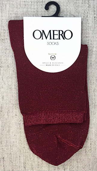 Носки фантазийные Omero Luma, серые с люрексом, р. 35-39 | Зображення 3