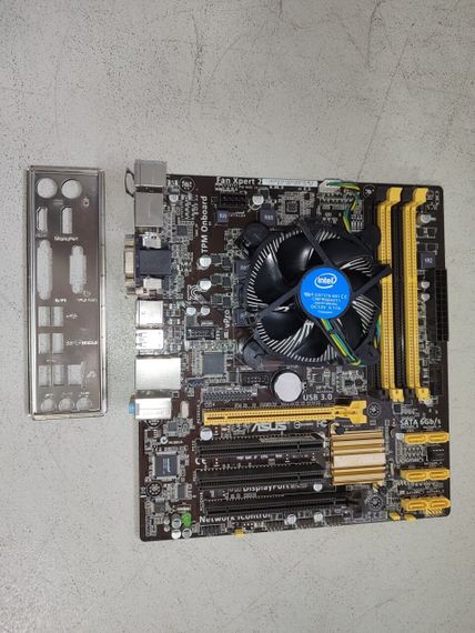 Комплект: материнська плата Asus Q87M-E / Intel Core i5-4570 (4 ядра по 3.2 - 3.6 GHz) / Intel HD Graphics 4600 / Socket LGA1150 / Кулер BOX б/в | Зображення 2