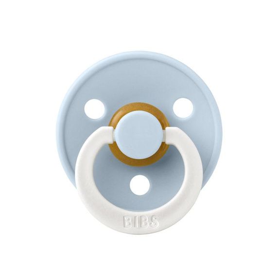 Соска Bibs Colour round 6-18 міс baby blue glow