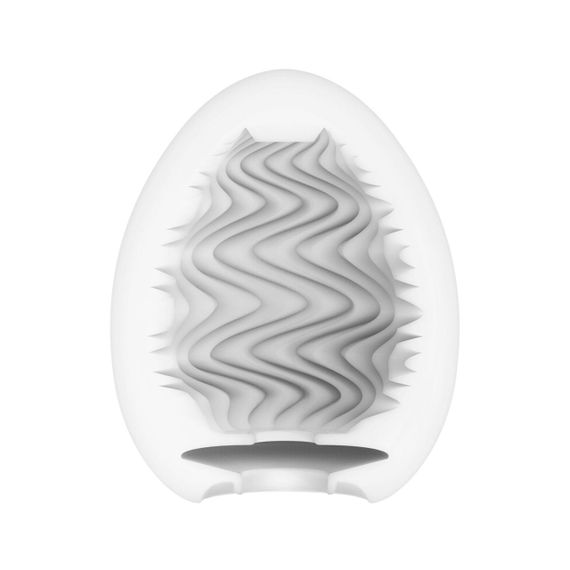 Мастурбатор-яйце Tenga Egg Wind із зиґзаґоподібним рельєфом Sex Aura | Зображення 1