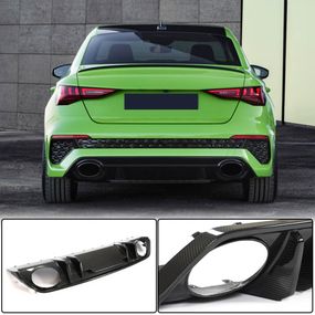 Дифузор заднього бампера (для RS SD, Карбон) для Ауди A3 2020- рр