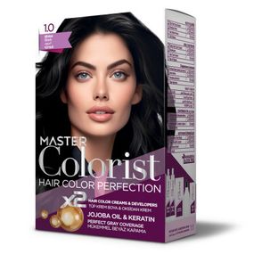 Краска для волос Master Colorist 1.0 Черный Ливеста 2x50 мл+2x50 мл+10 мл
