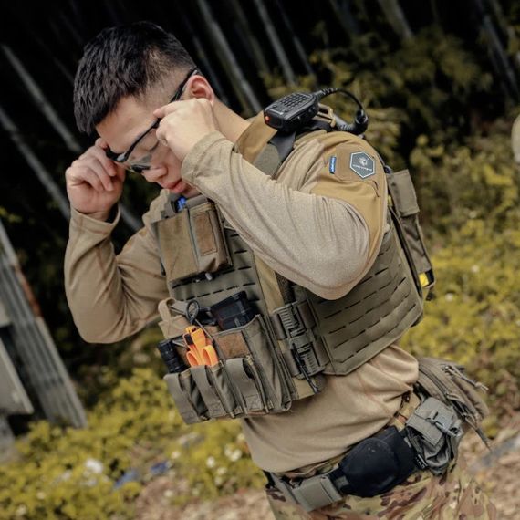 Тактическая футболка с длинным рукавом Emerson Blue Label Hunter EMB9587KH-M койот M | Зображення 8