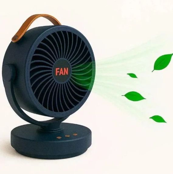 Міні вентилятор настільний портативний Mini Fan VU-05/FS-25 • Компактний вентилятор для дому, офісу, робочого столу та поїздок | Зображення 2