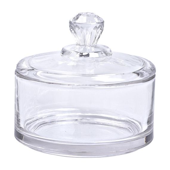 Цукерниця з кришкою Ø 10 см скляна HP-YH-24 | Зображення 1