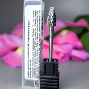 Фреза твердосплавна кукурудза синя Staleks Pro Expert діаметр 6мм / робоча частина 14мм