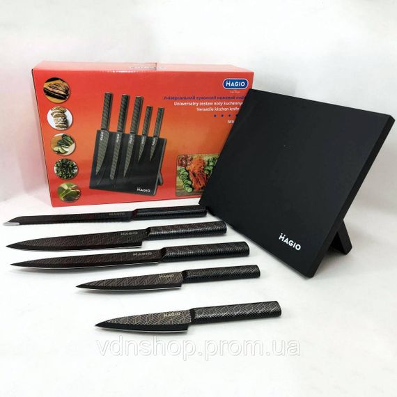 Набор ножей для приготовления пищи Magio, Набор ножей кухонных сталь, Кухонные ножи для готовки JV-34