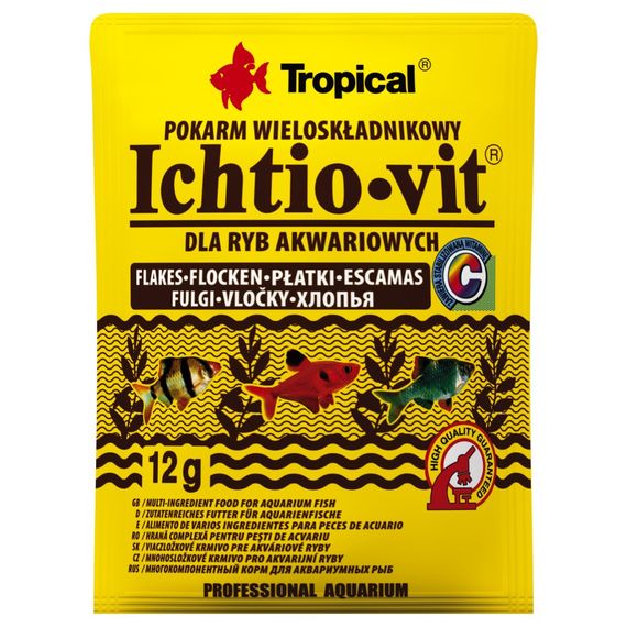 Корм Tropical Ichtio-Vit для всіх акваріумних риб пластівці 12 г