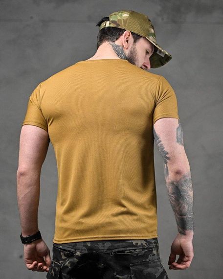 Тактична потоотводна футболка тризуб койот ДЛ6372 | Зображення 2